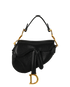 Micro Saddle, &pound;1,200, Handbags, Black, Leather, Front view